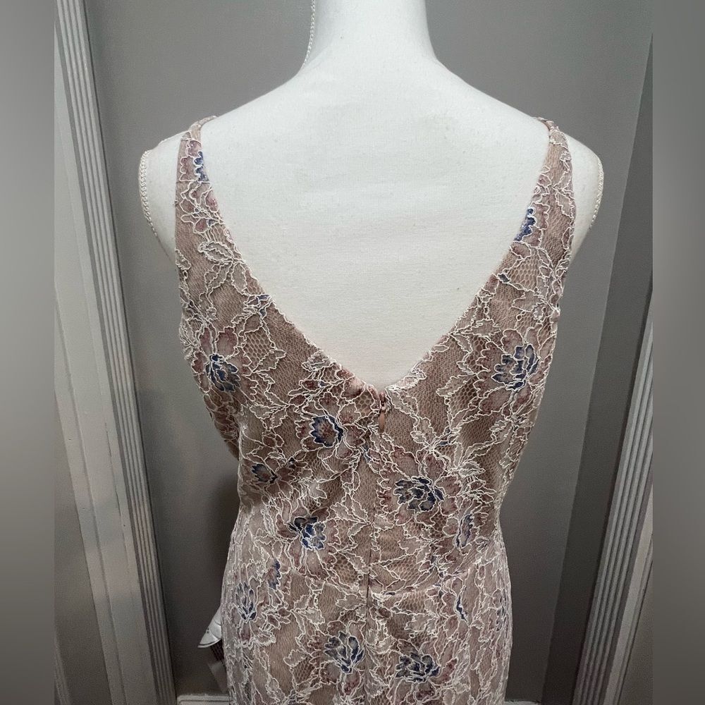 Dress the Population Helen Sleeveless Wrap Top Lace Gown size large NWT - Picture 15 of 15